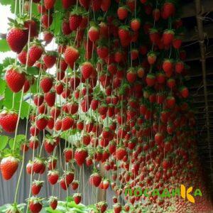 Клубника ампельная Анастасия купить по цене от 370р. в интернет-магазине «Посадика» с доставкой почтой в в Березовскийе и по всей России – [изображение №1].