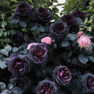 Роза Черная купить по цене от 450р. в интернет-магазине «Посадика» с доставкой почтой в в Березовскийе и по всей России – [изображение №1].